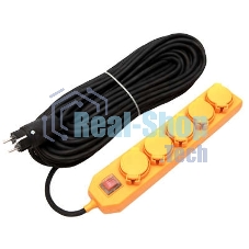 Удлинитель 5х20 м с заземл. 16А IP44 У10-026 с выкл. с индик. КГ 3х1.5 розетки с защ. крышкой UNIVersal 9634139 Удлинитель 5х20 м с заземл. 16А IP44 У10-026 с выкл. с индик. КГ 3х1.5 розетки с защ. крышкой UNIVersal 9634139