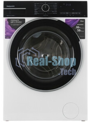 Стиральная машина Hotpoint WSH 6090 VBB белая, загрузка фронтальная 6 кг, 1000 об/мин, класс A