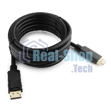Кабель DisplayPort Gembird/Cablexpert, 3м, 20M/20M, черный, экран, пакет(CC-DP-10)