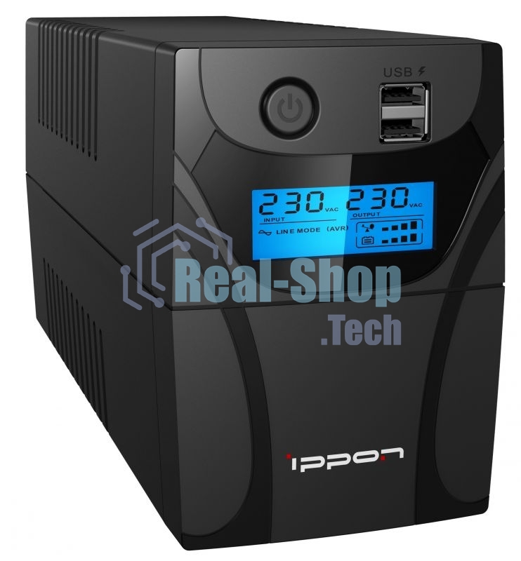 Источник бесперебойного питания Ippon Back Power Pro II Euro 650 / 650 ВА / 360 Вт / 2 x CEE 7 (евророзетка)