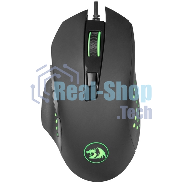 Мышь проводная Redragon Gainer черный, 3200 dpi, USB, кнопки - 6
