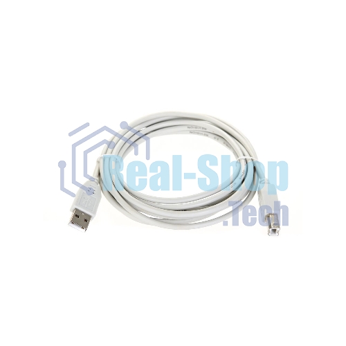 Кабель AM/BM USB2.0 3м Telecom USB 2.0 A-->B 3.0m, белый/серый, TC6900-3.0M