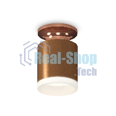 Светильник Ambrella Light XS6304152 SCF/PPG/FR кофе песок/золото розовое полированное/белый матовый MR16 GU5.3