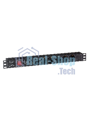 Блок розеток горизонтальный ExeGate ServerPro PDU-19H607 Al-6S-C14-SW-SPD1, 19