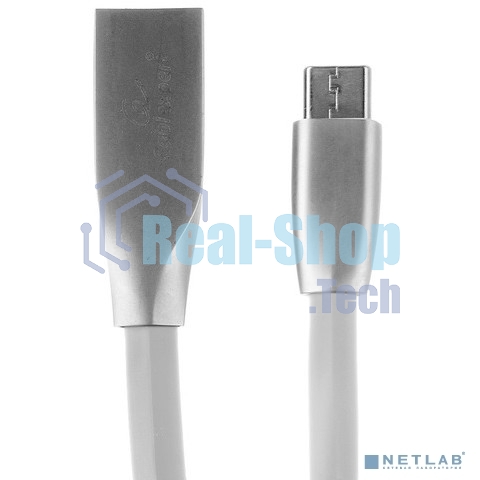 Кабель USB2.0 Cablexpert CC-G-mUSB01W-1.8M, AM/microB, серия Gold, 1.8м, белый, блистер