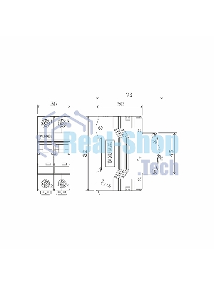 Автоматический выключатель Werkel 2P 40 A C 6 кА W902P406