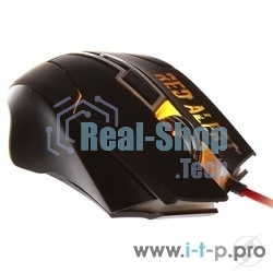 Мышь проводная Qumo Dragon War Red Alert черный, 2400 dpi, USB, кнопки - 7