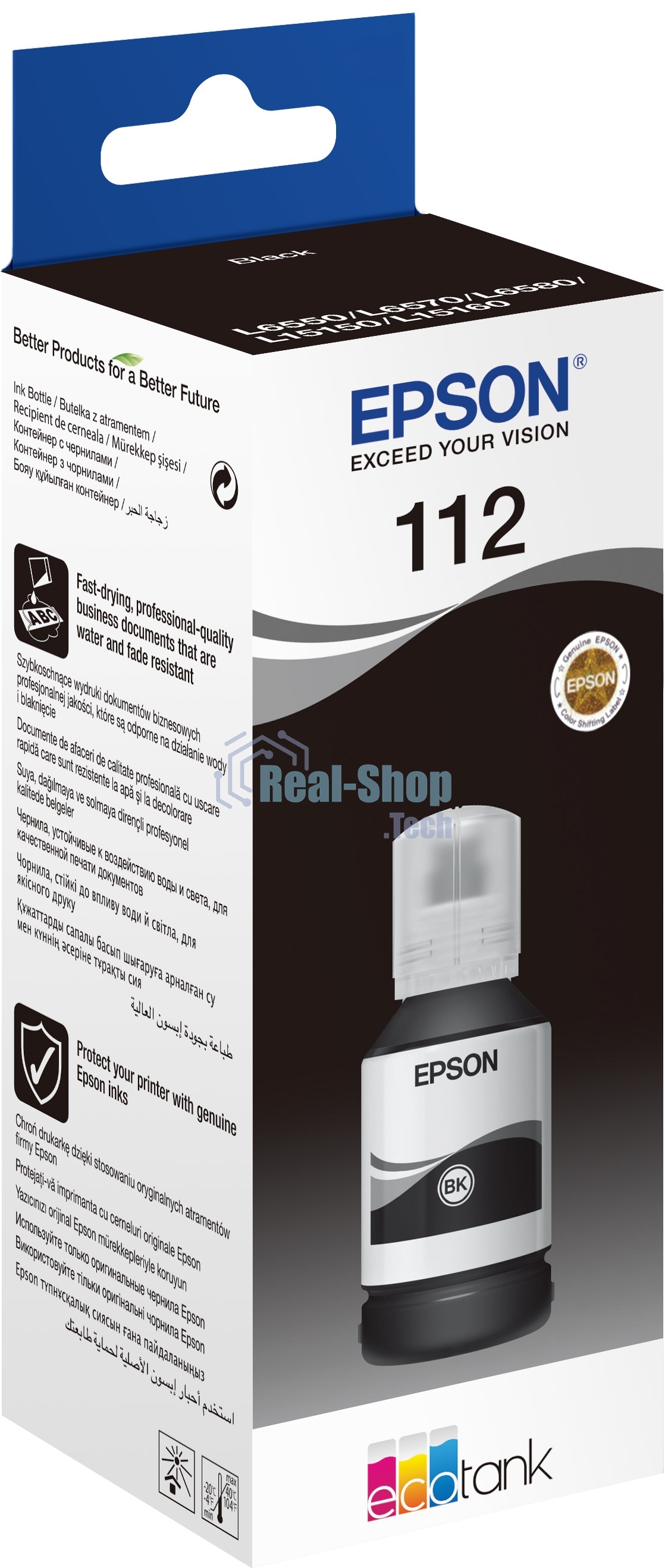 Чернила Epson C13T06C14A черный (7500 стр.) для L6550/L6570/L6580/L15150/L15160