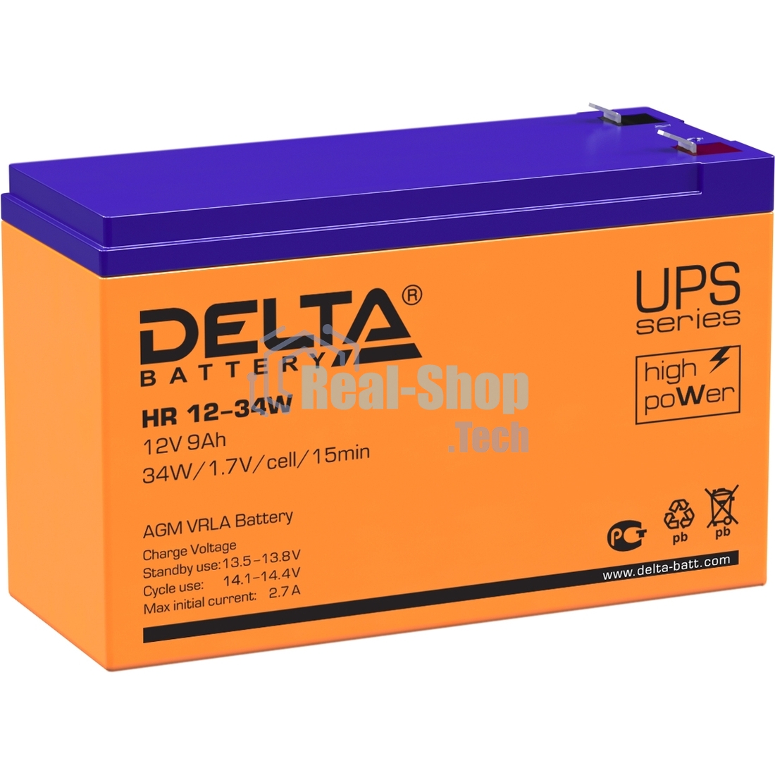 Батарея для ИБП Delta HR 1234W (12V, 9Ah)