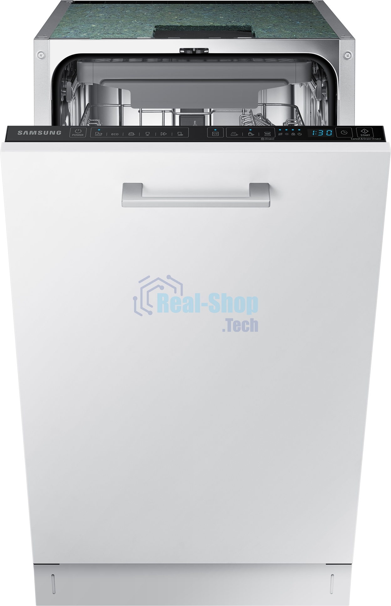 Встраиваемая посудомоечная машина Samsung DW50R4050BB/WT, черный, 45 см, 10 компл., 46 дБ, класс A+