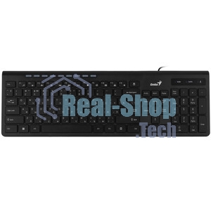 Клавиатура проводная Genius SlimStar 230II 31310048402, USB, черный