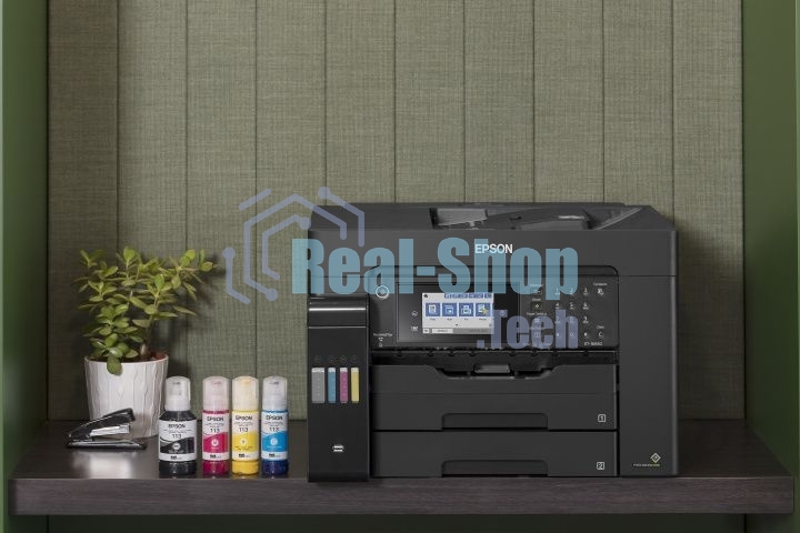 МФУ струйное Epson L15150, (A3, ADF, duplex, 35 стр./мин., Ethernet, Wi-Fi черный)