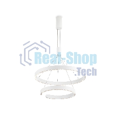 Подвесной светодиодный светильник Ambrella light FL5884/2 WH белый 45W 3000K/4200K/6400K D600/400*1200 (без ПДУ)