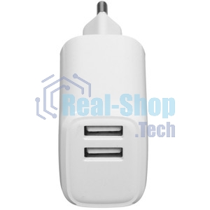 Сетевое зарядное устройство Cablexpert MP3A-PC-58, 10.5Вт, 2.1А, 2хUSB, белый, пакет