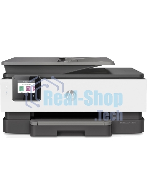 МФУ струйное HP OfficeJet 8023 (1KR64B), A4, цвтной, печ. до 20 стр/мин. (ч/б), до 10 стр/мин. (цвет), скан. до 8 стр/мин. (ч/б) 3.5 стр/мин. (цвет), 1200 x 1200 dpi, USB, RJ-45, Wi-Fi, Air Print