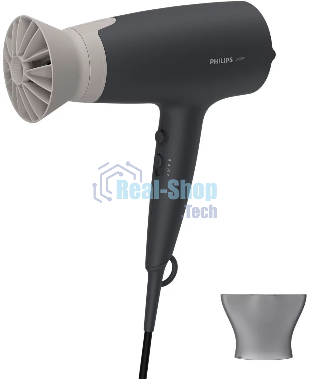 Фен Philips BHD351/10 черный, 2100 Вт, ионизация