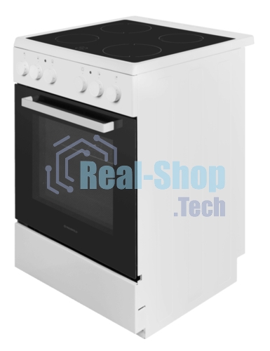 Плита электрическая Maunfeld MEC65CW07 белый, конфорок 4 шт, духовка 60 л, 60 см x 85 см x 60 см