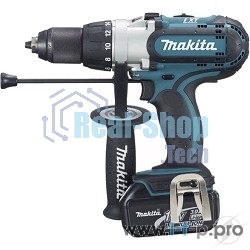 Дрель Makita DHP451RFE Дрель ак(уд), 18В,2х3Ач Li-ion,БЗП-13мм,0-300\0-600\0-1700об\м,80\40Нм,2.2кг,чем,подсветка