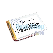 Аккумулятор Li-Pol (батарея) 4x70x95мм 2pin 3.7V/2500mAh Аккумулятор Li-Pol (батарея) 4x70x95мм 2pin 3.7V/2500mAh