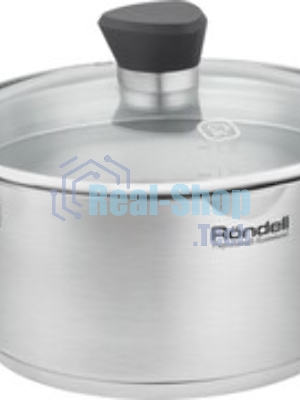 Кастрюля Rondell Strike Grey Ultra RDS-1947 2 л. d=18 см (с крышкой) сталь