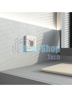Рамка на 1 пост Split (айвори/белый, soft-touch) W0013066