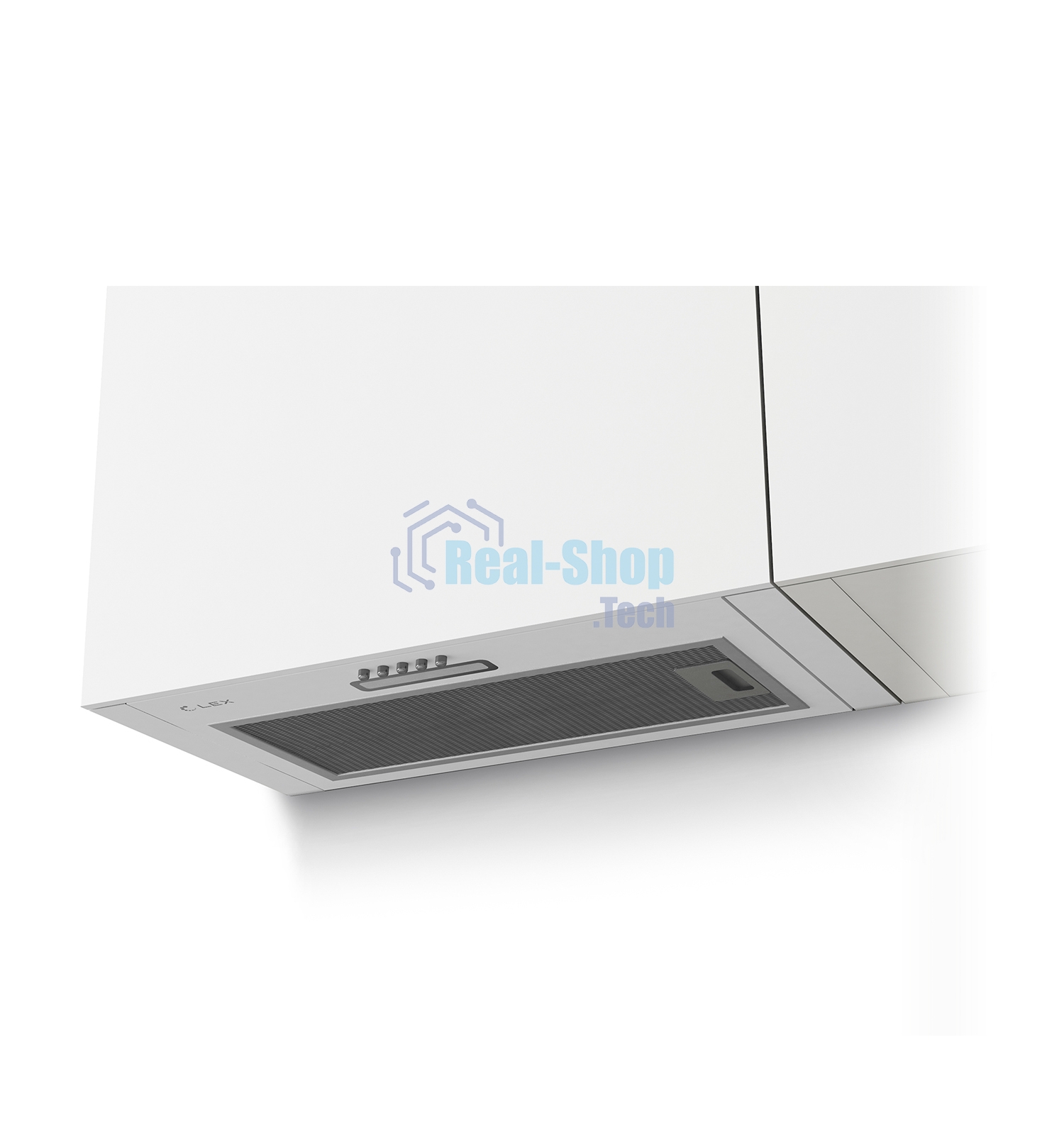 Вытяжка встраиваемая LEX GS Bloc LIGHT 600 белый управление: кнопочное (1 мотор)