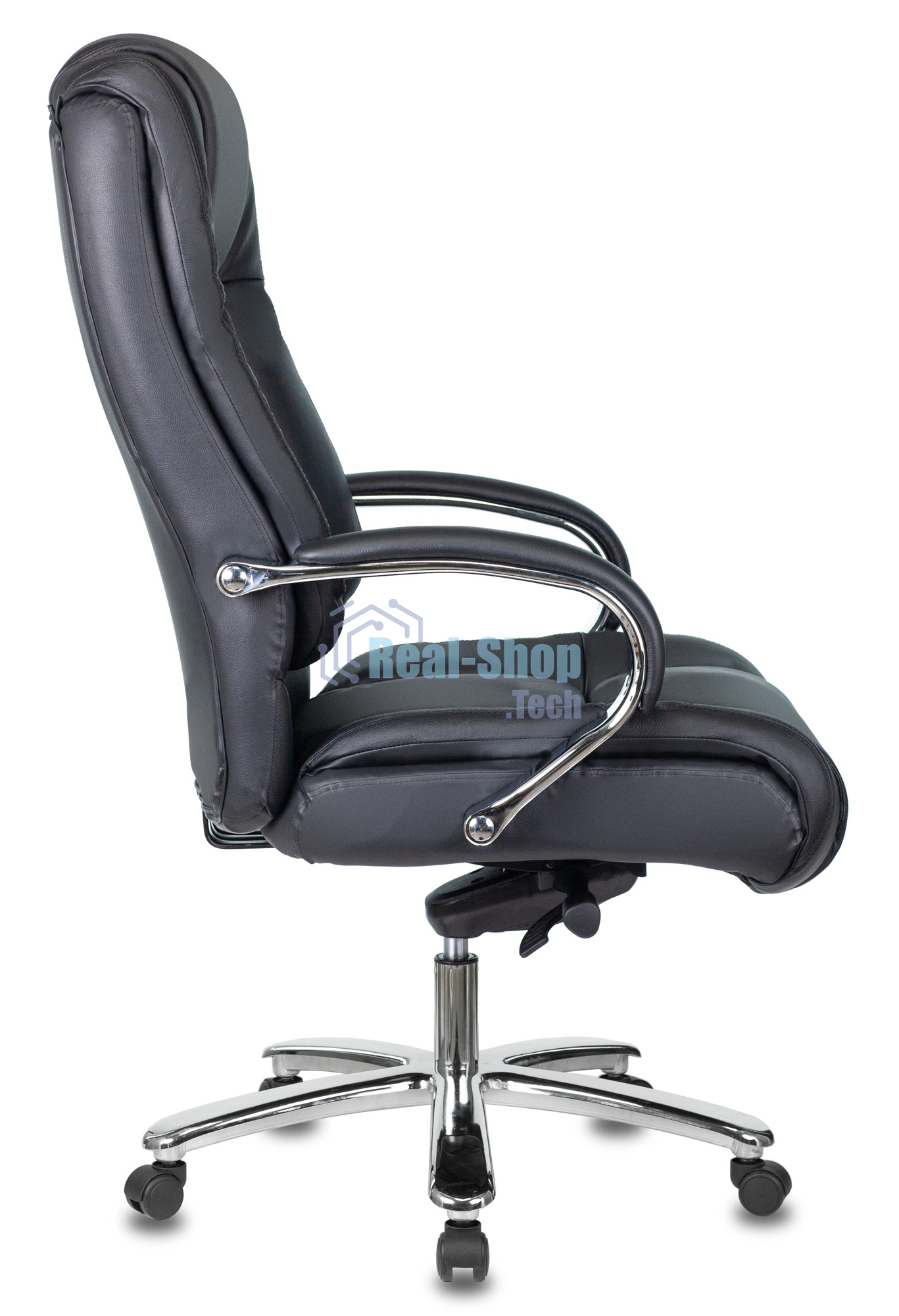 Кресло Бюрократ T-9925SL/BLACK черный, кожа