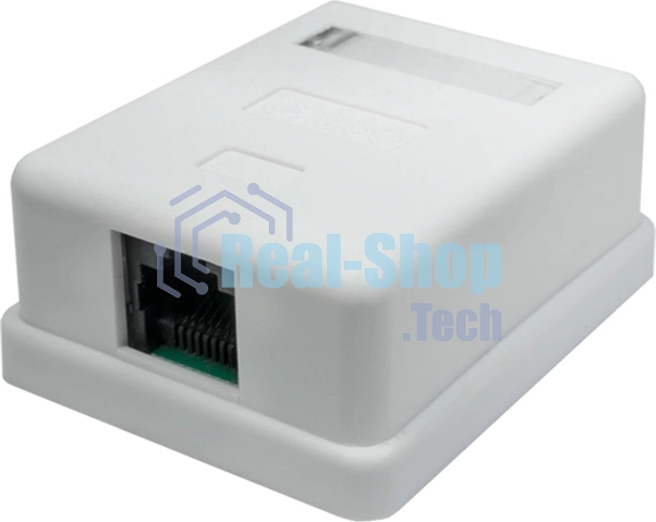 Розетка компьютерная Suprlan 10-0307-1, наклад. RJ45 1 кат.5E UTP