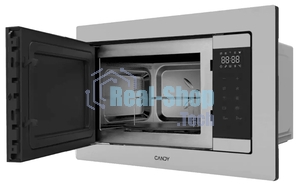 Встраиваемая микроволновая печь Candy CMXBTG218X серебристый, 21 л, 800 Вт, переключатели - сенсор