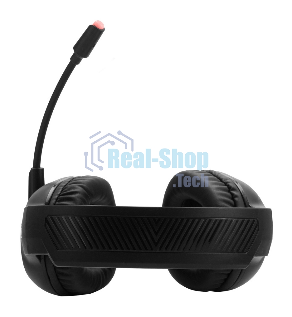 Гарнитура Oklick HS-L930G чёрный/синий, проводная, USB, подсветка