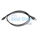 Кабель USB 2.0 A-->mini-B 5P (1м) черный TELECOM/VCOM TC6911BK-1.0M