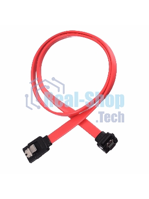 Кабель GoPower SATA (m)-SATA (m) 0.5м силикон ver.2.0 красный (1/250)
