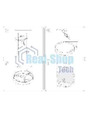 Настенно-потолочный светодиодный светильник Ambrella light FW11133 BK черный 25W LED 3000-6400K D400*38