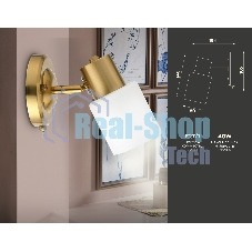 Светильник Ambrella light TR3967 BS/FR латунь/белый матовый E27 max 40W 140*80*194