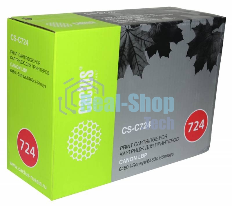 Картридж лазерный Cactus CS-C724 черный (6000 стр.) для Canon LBP 6480/6750/6480x/6750dn