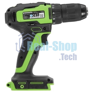 Дрель-шуруповерт GREENWORKS GD24DD35, 24 В, 2 Ач, 35 Нм, бесщеточный