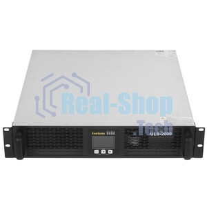 Источник бесперебойного питания On-line ExeGate PowerExpert TL-2000.LCD.AVR.3SH.USB.RS232.SNMP 2000VA/2000W, On-Line, PF=1, LCD, 3*Schuko, RS232, USB, SNMP-slot, встроенные батареи 12V 7.2Ah - 4шт, Tower, металлический корпус, черный