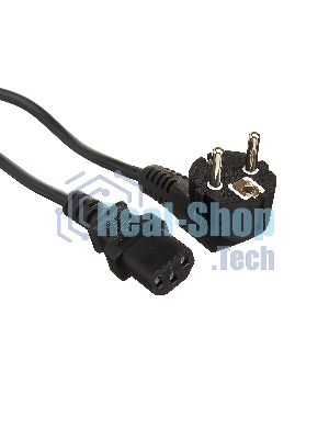 Кабель питания ExeGate Power PC-3P (Евровилка угловая Schuko->С13) VDE-250V-3*0.5-CU, 6A, 3м