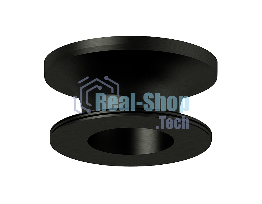 Насадка для корпуса светильника N7926 PBK черный полированный D70*H28mm Out25mm