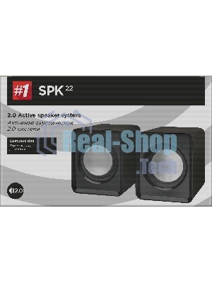 Акустическая система 2.0 Defender #1 SPK 22 черный, 5 Вт, питание от USB