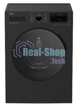 Стиральная машина Beko WSPE6H616A черный, загрузка фронтальная 6,5 кг, 1200 об/мин., класс: А++