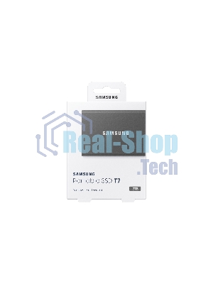Внешний SSD Samsung T7, 2TB, USB 3.2 Gen 2 Type-C, R/W 1050/1000, титан
