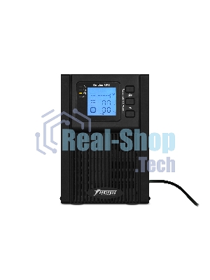 Источник бесперебойного питания PowerMan Online 1000 PLUS (1000ВА/800Вт, Online-Double conversion/LCD Display/USB/Software/RJ11/45,RS-232)