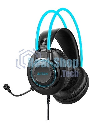 Гарнитура A4Tech Fstyler FH200i серый-синий, проводная, 3.5 мм