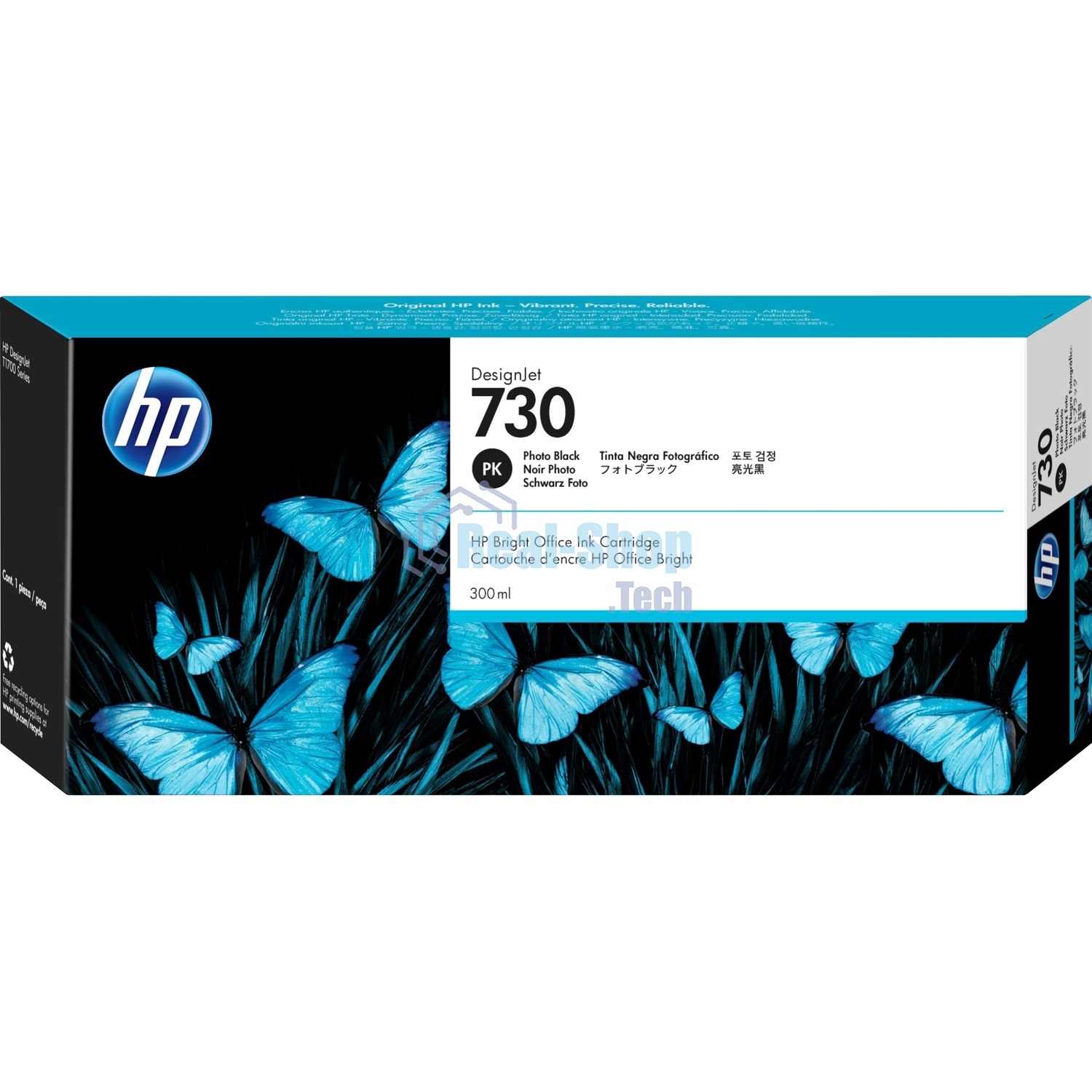 Картридж струйный HP 730 черный для DesignJet T1700 (44