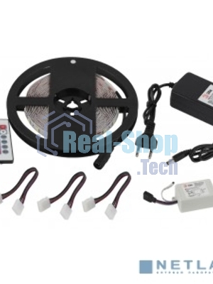 Комплект светодиодной ленты ЭРА 5050kit-14,4-60-12-IP20-RGB-5m
