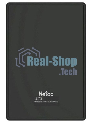 Внешний SSD Netac Z7S, 2TB, USB 3.2 Gen 1 Type-A, R/W 550/480, черный