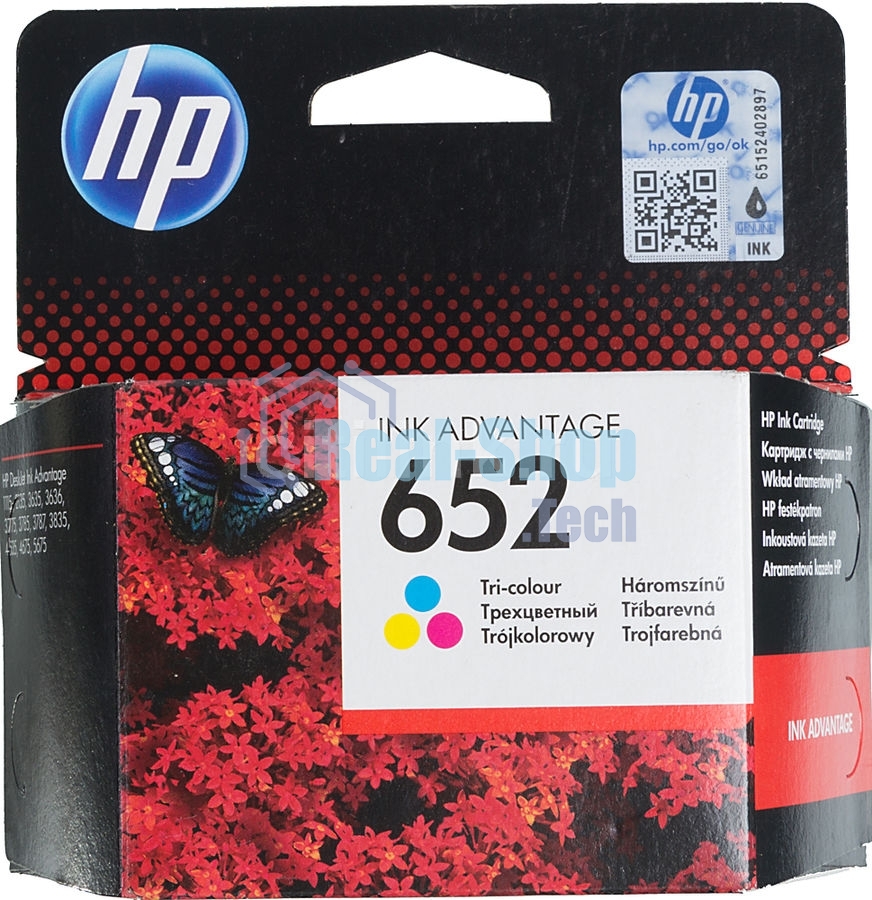 Картридж струйный HP 652 F6V24AE многоцветный, 200 стр., для HP DJ IA 1115/2135/3635/4535/3835/4675