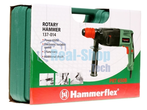 Перфоратор Haммer Flex PRT650D, SDS-plus, 650 Вт, 2,4 Дж, от сети