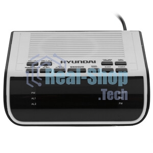 Радиобудильник Hyundai H-RCL231 белый LCD подсв:белая часы:цифровые FM